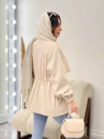 بارانی ژیله دکمه دار جیب پاکتی کد 5703 - تصویر 8