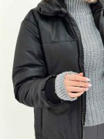کاپشن چرم پایین گت کد 5967 - تصویر 6