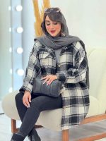 پالتو چهارخونه تک جیب تیبا کد 5946 - تصویر 5