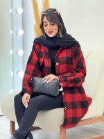 پالتو چهارخونه تک جیب تیبا کد 5946 - تصویر 32