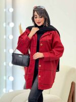 پالتو چهارخونه تک جیب تیبا کد 5946 - تصویر 12