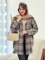 پالتو چهارخونه تک جیب تیبا کد 5946 - تصویر 14