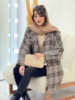 پالتو چهارخونه تک جیب تیبا کد 5946 - تصویر 17