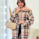 پالتو چهارخونه تک جیب تیبا کد 5946