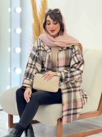 پالتو چهارخونه تک جیب تیبا کد 5946 - تصویر 21
