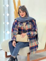پالتو چهارخونه تک جیب تیبا کد 5946 - تصویر 9