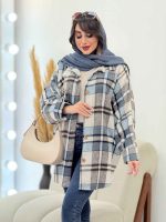 پالتو چهارخونه تک جیب تیبا کد 5946 - تصویر 29