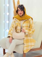 پالتو چهارخونه تک جیب تیبا کد 5946 - تصویر 3