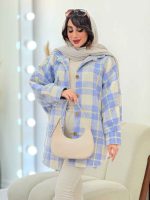 پالتو چهارخونه تک جیب تیبا کد 5946 - تصویر 6