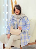پالتو چهارخونه تک جیب تیبا کد 5946 - تصویر 23
