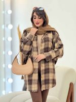 پالتو چهارخونه تک جیب تیبا کد 5946 - تصویر 33