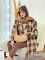 پالتو چهارخونه تک جیب تیبا کد 5946 - تصویر 26