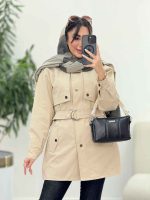 بارانی ژیله دار سپیدار کد 5964 - تصویر 5