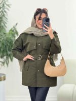 بارانی ژیله دار سپیدار کد 5964 - تصویر 17