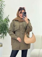 بارانی ژیله دار سپیدار کد 5964 - تصویر 9