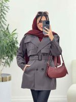 بارانی دو تکه جیب پیله کد 5917 - تصویر 8