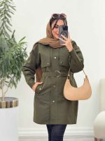 بارانی ژیله دار سپیدار کد 5964 - تصویر 22