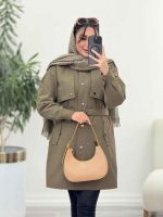 بارانی ژیله دار سپیدار کد 5964 - تصویر 21