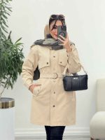 بارانی ژیله دار سپیدار کد 5964 - تصویر 20