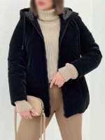 کاپشن کلاهدار کژال کد 5989 - تصویر 4