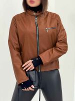 کت چرم زیپ نما کد 5981 - تصویر 12