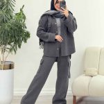 ست روناک جیب پاکتی برش دار کد 5987