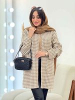 مانتو پائیزه پیچازی دو جیب کد 5743 - تصویر 2