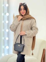 مانتو پائیزه پیچازی دو جیب کد 5743 - تصویر 9