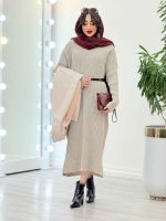 پیراهن بافت بلند کد 5555 - تصویر 5