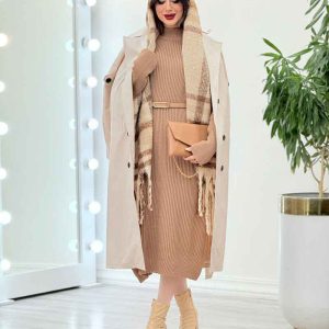 پیراهن بافت بلند کد 5555