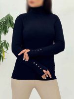 بافت یقه اسکی آستین دکمه کد 5926 - تصویر 26