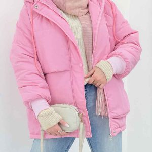 کاپشن کلاهدار دو جیب کارولینا کد 6006