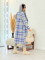 پالتو بلند آستین سه دکمه دو جیب کد 5994 - تصویر 9