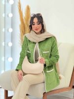 پالتو مخمل نوار دوزی کد 6019 - تصویر 4