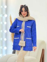 پالتو مخمل نوار دوزی کد 6019 - تصویر 12