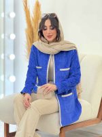 پالتو مخمل نوار دوزی کد 6019 - تصویر 14