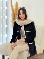 پالتو مخمل نوار دوزی کد 6019 - تصویر 9