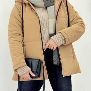 کاپشن کلاهدار کژال کد 6013