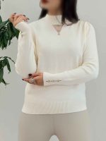 بافت سرشانه چین یقه ایستاده کد 5810 - تصویر 8