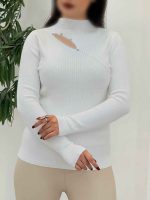 بافت یقه چاک نگین دار کد 5696 - تصویر 6