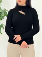بافت یقه چاک نگین دار کد 5696 - تصویر 10