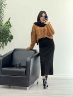 ست دو تکه بافت و سارافون کد 5513 - تصویر 18