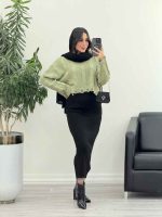 ست دو تکه بافت و سارافون کد 5513 - تصویر 19