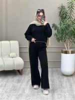 ست بافت و شلوار پونه کد 5911 - تصویر 3
