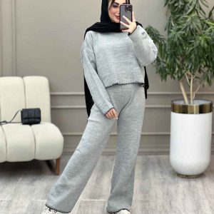ست بافت و شلوار پونه کد 5911