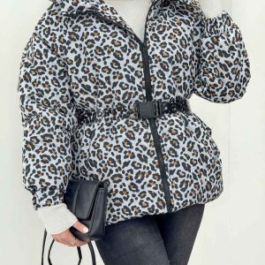 کاپشن طرح پلنگی کد 5895