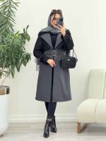 بارانی جین ترکیبی دو جیب کد 5503 - تصویر 15