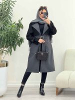 بارانی جین ترکیبی دو جیب کد 5503 - تصویر 3
