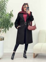 بارانی جین ترکیبی دو جیب کد 5503 - تصویر 10