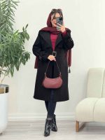 بارانی جین ترکیبی دو جیب کد 5503 - تصویر 16